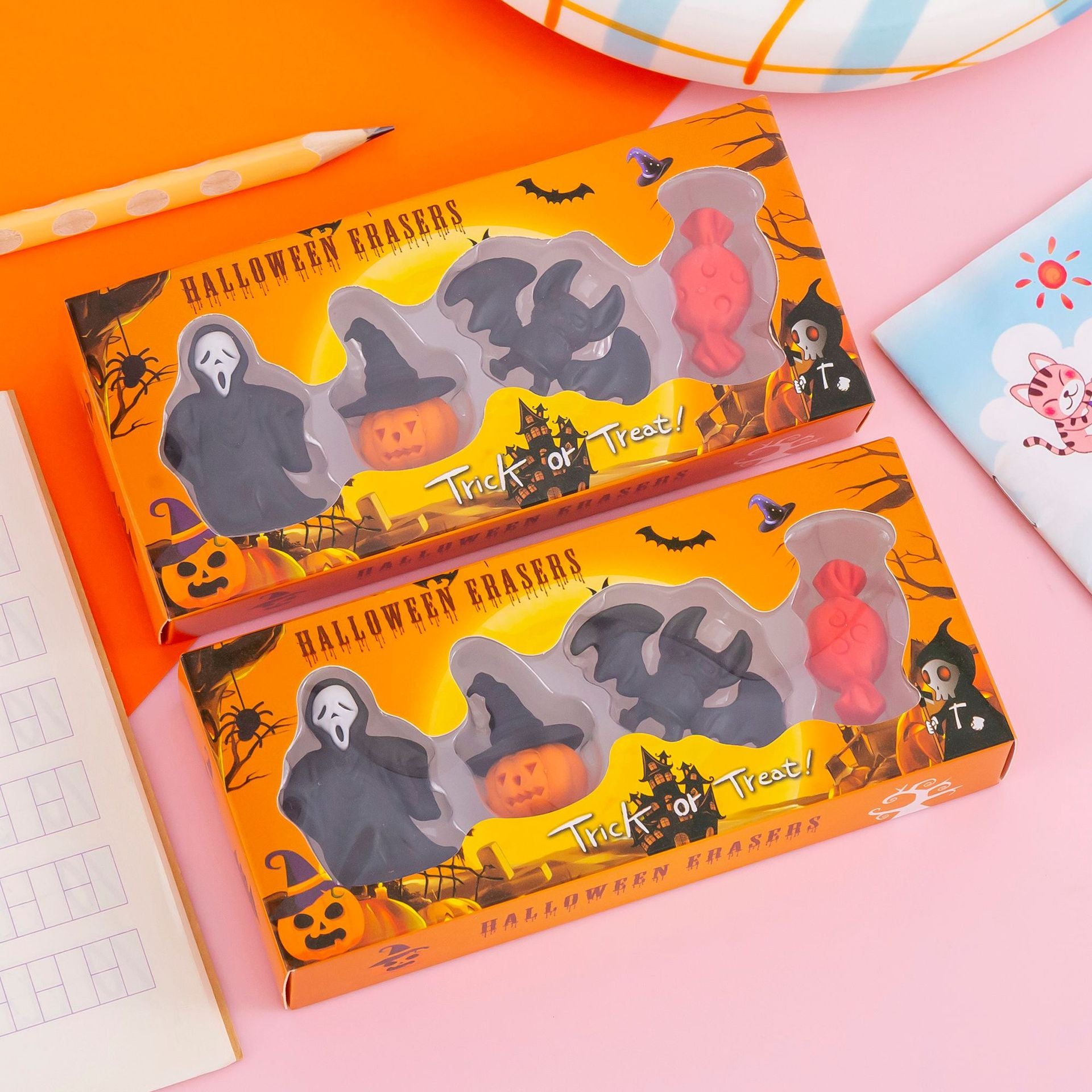 Wholesale Halloween TPR Eraser Combination Set